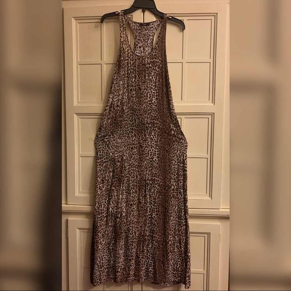 Medium Long 100 Rayon Cheetah Dress